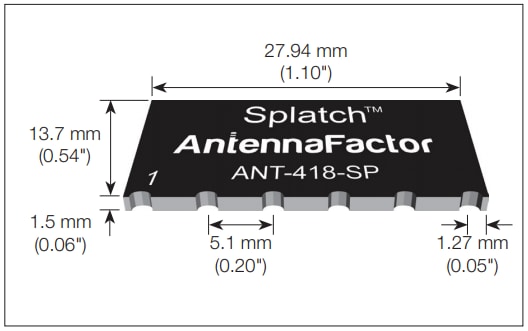 TE Connectivity / Linx Technologies SP Series Splatch® Antenna