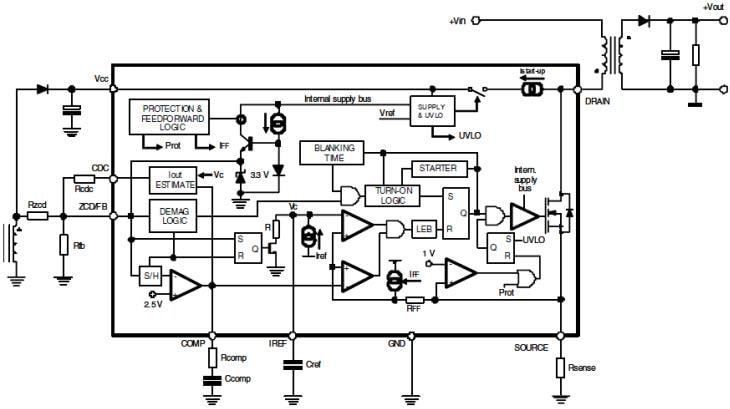 Block Diagram - STMicroelectronics ALTAIR05T-800 Switching Regulator