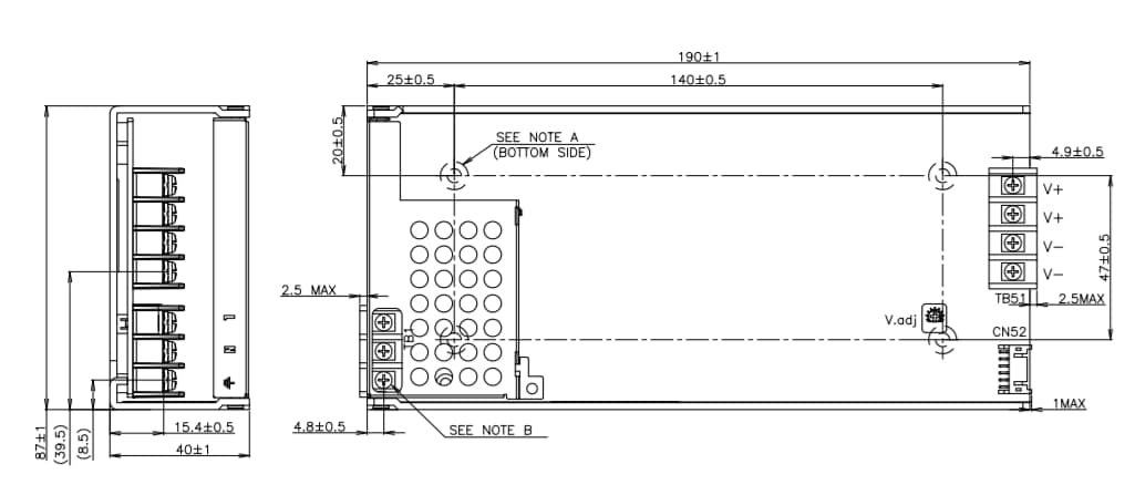 Chart - TDK-Lambda CUS350M Power Supplies
