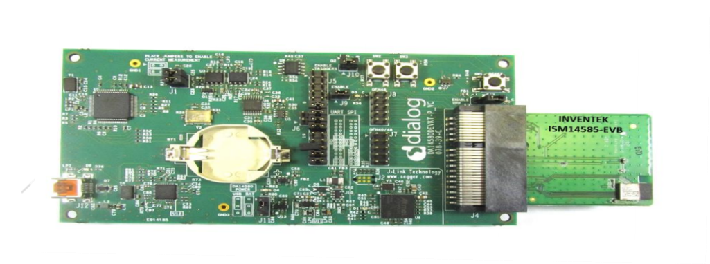 Chart - Inventek Systems ISM14585-L35-P8-EVB Evaluation Board