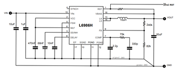 Block Diagram - STMicroelectronics L6986 Synchronous Step-Down Switching Regulators