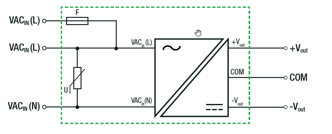 Schematic - RECOM Power RAC-ADAPT-ST-1 Adapter Board