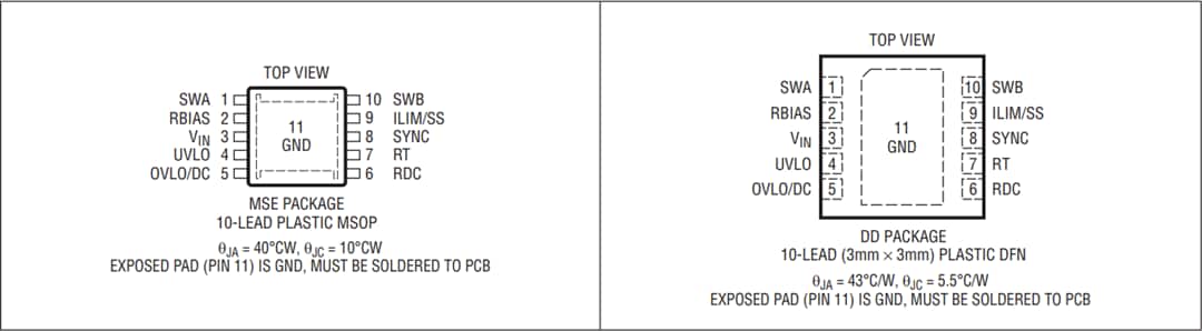 Mechanical Drawing - Analog Devices Inc. LT3999  DC-DC Transformer Driver