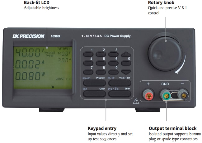 B&K Precision 1696B Programmable DC Power Supplies