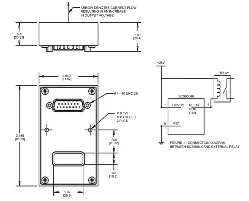 Mechanical Drawing - TE Connectivity HARTMAN Smart Current Sensor