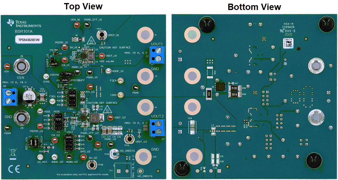 Mechanical Drawing - Texas Instruments TPS543620EVM Converter Evaluation Module (EVM)