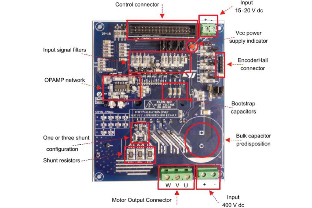 STMicroelectronics STEVAL-IPMM15B 1500W Motor Control Power Board