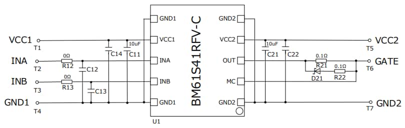 Schematic - ROHM Semiconductor BM61S41RFV-EVK001 Evaluation Board