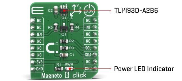Block Diagram - Mikroe Magneto 6 Click