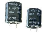 Cornell Dubilier / Knowles 380LX & 381LX Snap-In Aluminum Capacitors
