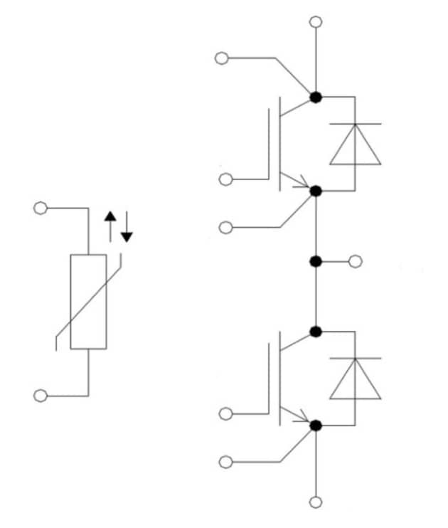 Application Circuit Diagram - Infineon Technologies FF300R08W2 Automotive EasyPACK™ 2B EDT2 Module