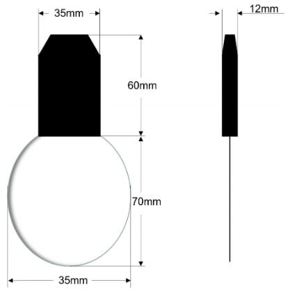 Mechanical Drawing - Seeed Studio Industrial Leaf Wetness & Temperature Sensor