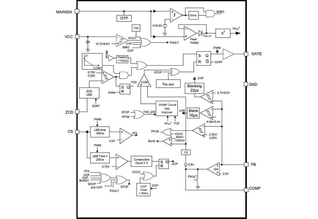 Monolithic Power Systems (MPS) MP44018A CrM/DCM Multi-Mode PFC Controller