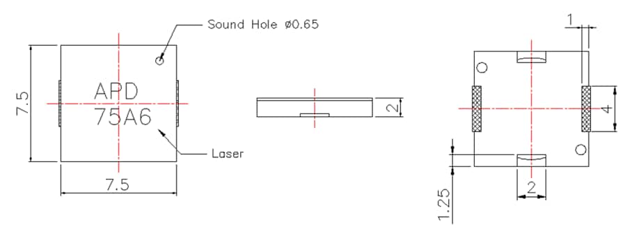 Advanced Acoustic Technology Corp. APD-75A6 Low Power Transducer