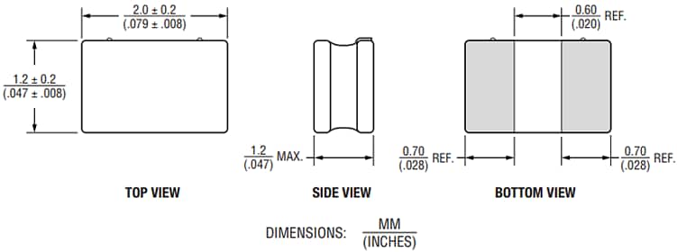 Bourns SRN2012T Semi-Shielded Power Inductors