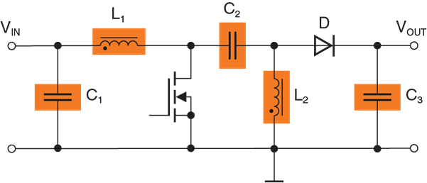 Application Circuit Diagram - EPCOS / TDK Coupled Inductors