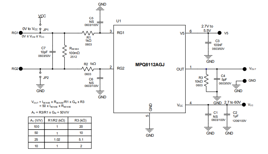 Schematic - Monolithic Power Systems (MPS) EVQ8112A-J-00A Evaluation Board
