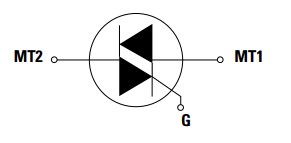 Schematic - Littelfuse QJxx35xH4 35A Alternistor TRIACs