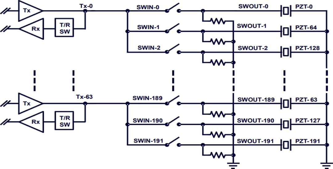 Application Circuit Diagram - Monolithic Power Systems (MPS) MP4835A 32-Channel High-Voltage Analog Switch