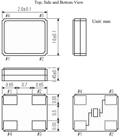 ECS ECS-390-CDX-2289 SMD Quartz Crystal