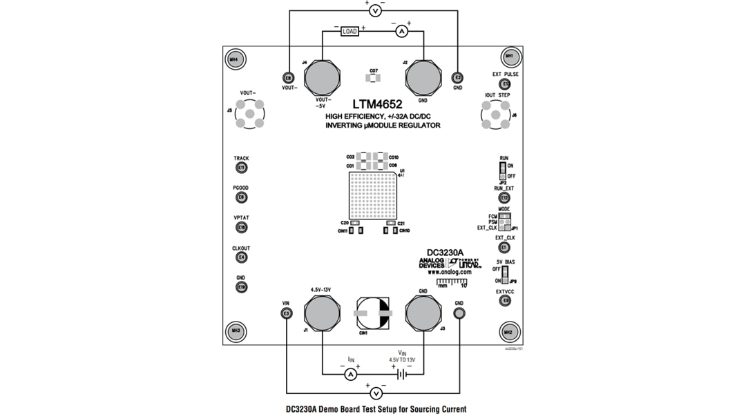 Mechanical Drawing - Analog Devices Inc. LTM4652 Demonstration Board (DC3230A)