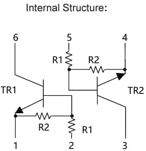 Micro Commercial Components (MCC) UMH15N Dual NPN Digital Transistor