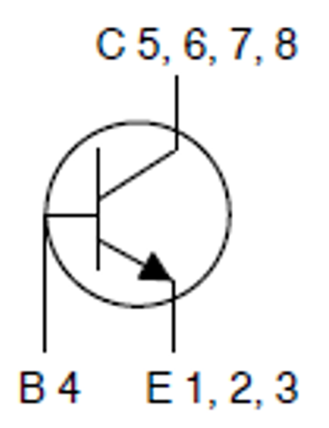 Schematic - onsemi NST160xCL 160V 1.5A NPN Bipolar Transistors