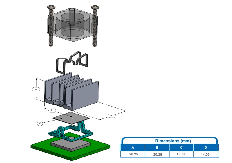 Schematic - Advanced Thermal Solutions fanSINK™ Designed for ADI Eval Boards