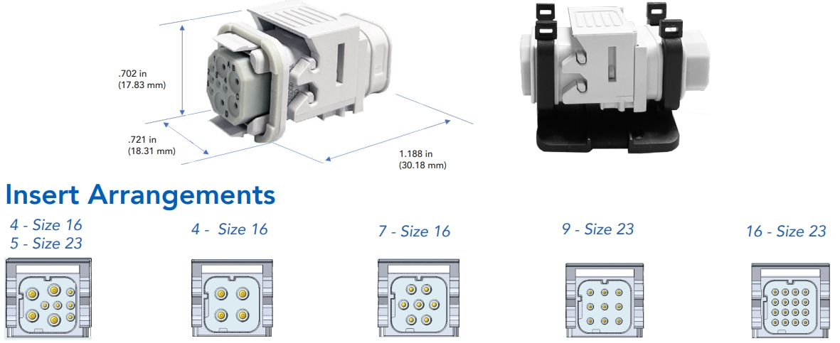Amphenol PCD Velok™ Heavy Duty Power Connectors