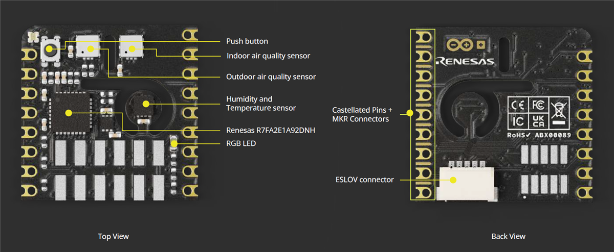 Location Circuit - Arduino Nicla Sense Env