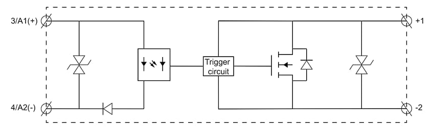Block Diagram - Teledyne Relays SHCDC DC Switching Solid-State Relays
