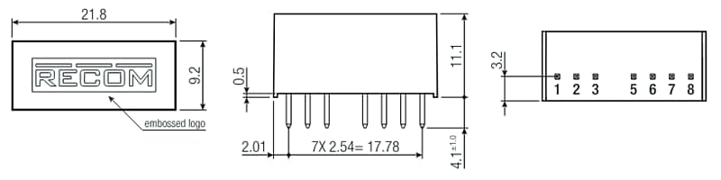 Infographic - RECOM Power RS3K-Z DC/DC Converters
