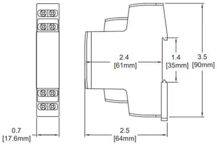 Mechanical Drawing - ATC Diversified Electronics DTT True Off-Delay Time Relay