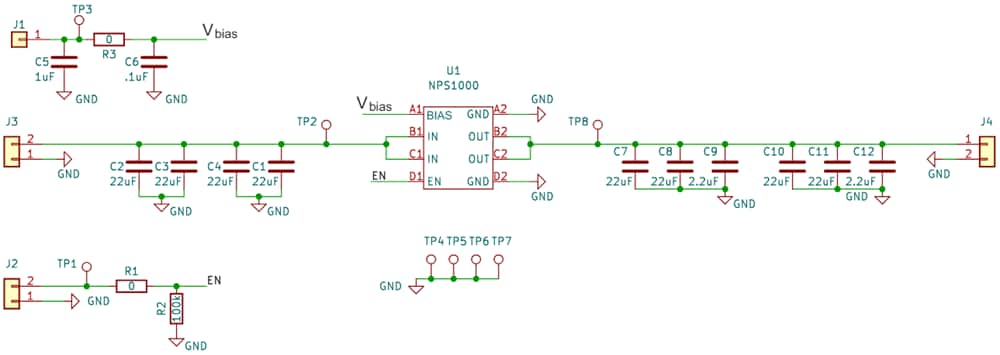 Schematic - Nexperia NEVB-NPS1000 Load Switch Evaluation Board
