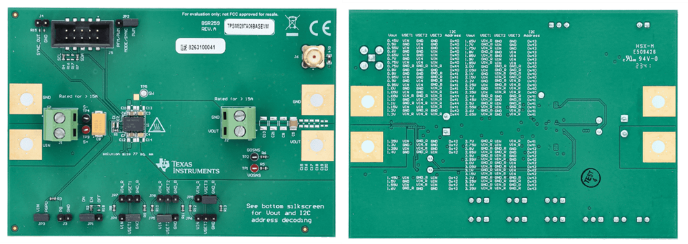 Location Circuit - Texas Instruments TPSM8287AxxxxxEVM Evaluation Modules
