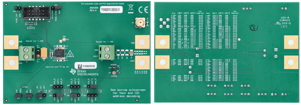 Location Circuit - Texas Instruments TPSM8287AxxxxxEVM Evaluation Modules