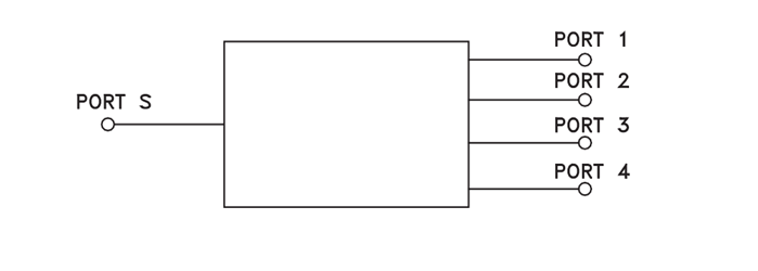 Schematic - Mini-Circuits ZB4PD1 DC Pass Power Splitters/Combiners