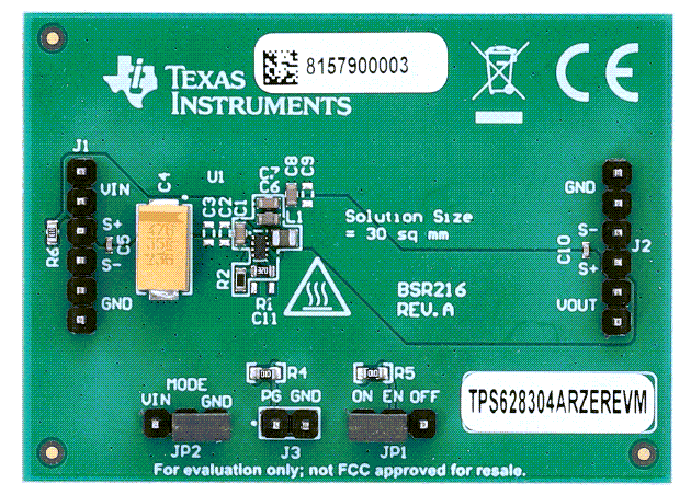 Texas Instruments TPS62830xRZEREVM Evaluation Modules