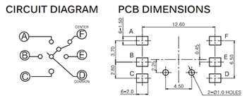 Application Circuit Diagram - APEM MU Multidirectional Switches