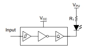 Application Circuit Diagram - Texas Instruments SN74LVC1G16/SN74LVC1G16-Q1 Inverting Buffers
