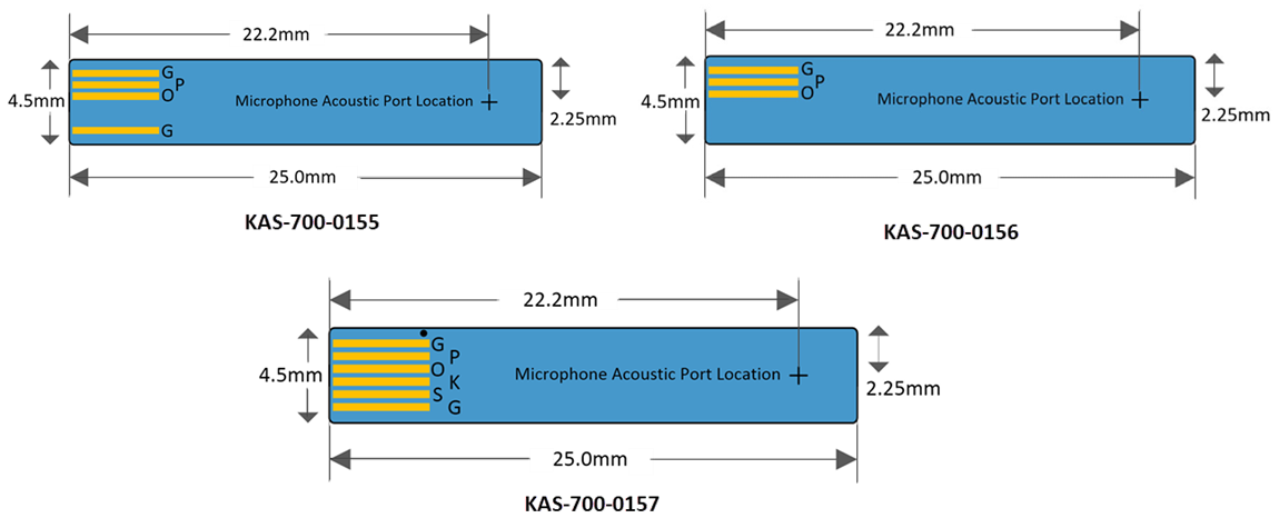Location Circuit - Syntiant KAS-700-015x SiSonic™ Mic on Flex Eval Boards