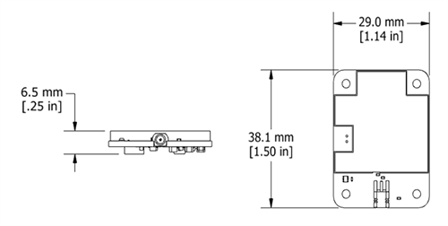 Mechanical Drawing - MicroStrain by HBK G-Link-200-OEM Wireless Accelerometer Nodes